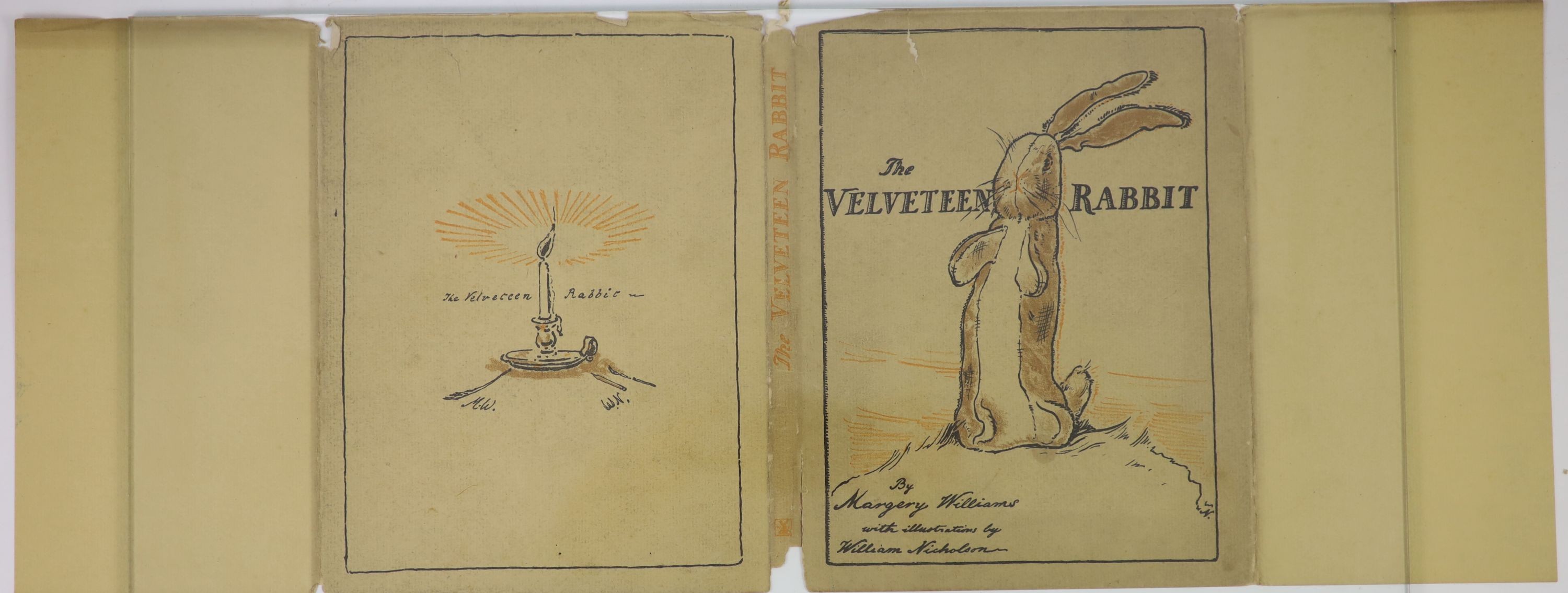 Bianco, Margery Williams - The Velveteen Rabbit or How Toys Become Real, 1st edition, illustrated by William Nicholson, original pictorial boards, with d/j, with 7 colour plates, Heinemann, London, 1922